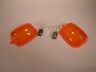 1121-552 Honda Front Rear Turn Signal Light Lamp Lens Orange