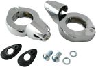 1138752 Drag Specialties Turn Signal Fork Clamps Chrome