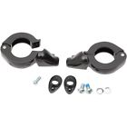 1138753 Drag Specialties Turn Signal Fork Clamps Gloss Black