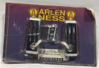 12-357 Arlen Ness Mini Marker Lights Amber Lens Thick Chrome Billet