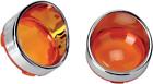 143971 Drag Specialties Ds Visor Turn Signal Bezels With Lenses Amber