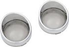 143973 Drag Specialties Ds Visor Turn Signal Bezels With Lenses Smoke