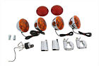 20-0378 Turn Signal Kit Flat Lens Style For Harley Davidson Motorcycles