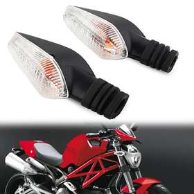 22shopde 211311777721 Turning Blinker Clear Turn Signal Indicator Light For Ducati Monster 695 696 796