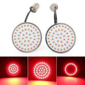 22shopde 223000372414 Style 2 Inch Turn Signal Indicator Bulb 48 Red Led For Bobber Choppers