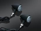 2510 Kuryakyn Torpedo Lights Black-amber