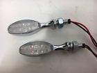 266218 Bike Master Chrome Led Turn Signals Pair Custom Universal Harley