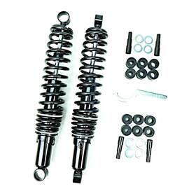 06-36025b 2fastmoto Adjustable Shock Absorbers Eye-to-eye 365mm With Dual Black Spring