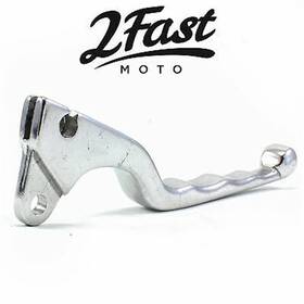 30-74201 2fastmoto Polished Clutch Lever Dog Leg Finger Grooves Left Hand For Honda