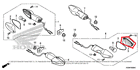 33402-kyj-305 Honda New Oem Cb Right Turn Signal Lens