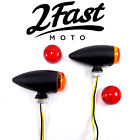 43-u0726a Matte Black Led Metal Dual Filament Bullet Turn Signal Marker