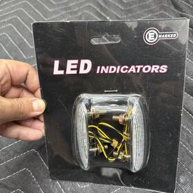 Tsl-060-cl 485motorsports Mirror Block Off Turn Signal Led Light Blinker For Suzuki Gsxr 600 750 1k 06-16