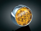 494543 Kuryakyn Bullet Amber Front Led Turn Signal Inserts For Harley
