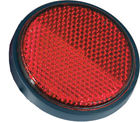 60-1334r Chris Products Round Reflector Inch Adhesive Mounted Red