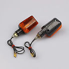 61-75616 Emgo Motorcycle Mini Turn Signal Carbon Short Amber Universal