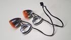 68952-98 Harley Davidson Chrome Bullet Front Turn Signals Lenses Relocation Kit