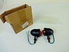 698056465906 Krator Mini Bullet Turn Signal Lights For Custom Black Bobber