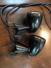 73382-10 Front Turn Signals Black With Mounts Sportster Pair Uncut