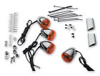 8-286 Midwest Motorcycle Supply Bullet Turn Signals Harley Softail Fxst Fxstc