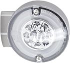 820-52403 Harddrive Dual Function Halo Led Chrome Front Turn Signal Clear