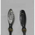 900-0003 Dmp Long Oval Led Marker Lights Carbon Look Stem With