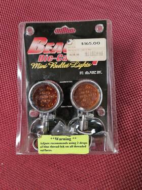 Beacon-1 Adjure 590367 Die-cast Mini Bullet Lights Pair -new In Box Orange