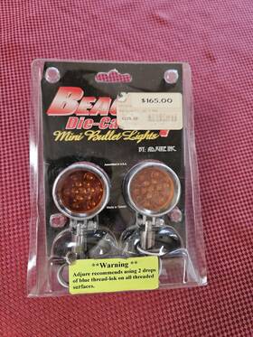 Beacon-1 Adjure Ns11932 Die Cast Smooth Mini Bullet Lights Pair New In Box