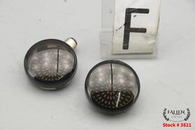 69218-04 Aftermarket 2006 Harley Electra Glide Cvo Front Turn Signal Lens Set Smoked Led
