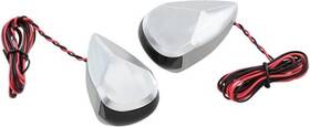 2020-1727 Alloy Art Mrl-2r Led Turn Signals Raw Red /smoke Lens