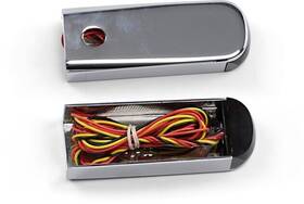 Ssl-br-2c Alloy Art Strut Mount Led Marker Lights Chrome Smoke Lens #ssl-br-2c