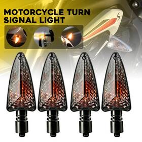 Auxito Motorcycle Turn Signal Indicators Lights 675 675r 1050 06-17 4x Lamp Amber Smoke For Triumph Tiger 800xc/xr/xcx/xrc 2011-17