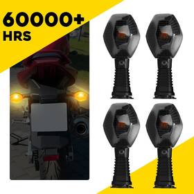Mtc-zxd-650n-03-09yx Auxito Smoke Turn Signal Indicator Light Amber Blinker For 07-10 Suzuki Gsf 1250 Bandit