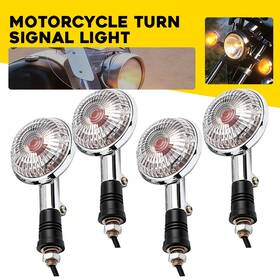 Auxito Mtc-zxd-v-max1200tm For Yamaha Virago Xv1000 4pcs Turn Signal Tail Light Clear Indicators Chrome 12v