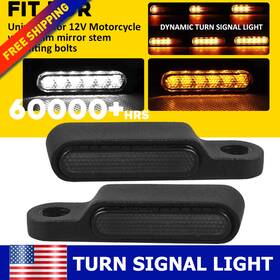 Xpd-xzd-29984 Auxito Motorcycle Led Handlebar Turn Signal Blinker Tail Light Indicator Amber Red Lamp