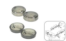 33401-mk7-672 B2w 33650-mz0-671 Indicator Turn Signal Lamp Lens For Honda 95-98 Shadow A.c.e 1100 Vf750c Magna