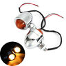 Bbw037985 Bbox Universal Chrome Motorcycle Turn Signal Light Amber Indicator Blinker
