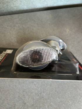 26-8273 Bike Master Cat Eye Turn Signal Clear Universal Motorcycle Atv Flush Mount Marker