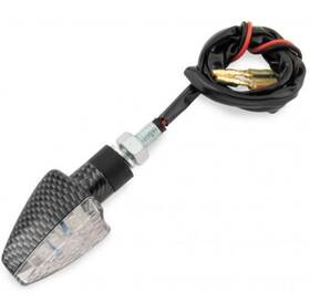 101026-12cb Bikemaster 266224 Narrow Arrow Head Ii Led Carbon-look Turn Signals