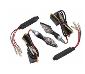 266256 Bikemaster Open Box Motorcycle Turn Signal Led Minicomp Front Black