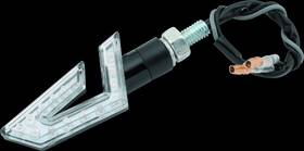 266286 Bikemaster Led Director Turn Signals Pair - Black/amber