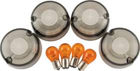 482544 Bikers Choice 86-99 Fxst 86-01 Fxd Fxr Xl Smoked Turn Signal Lens &