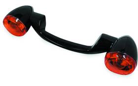 491157 Bikers Choice 91-08 Touring 86-17 Flst Narrow Black Rear Turn Signal Bar Kit With A