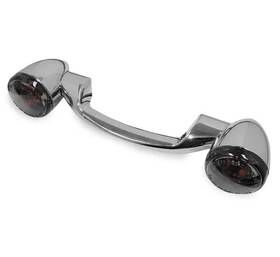 J7q3q45o89 Bikers Choice Bc Chrome Turn Signal Marker Light Bar Smoke Lens Harley Electra Glide 91-08