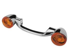 Spskclbg7e Bikers Choice Chrome Turn Signal Marker Light Bar Amber Lens Electra Glide Ultra Classic 91-08