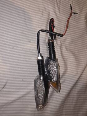 Bompa 1003-02 Led Motorcycle Turn Signals Blinker Light Indicator Amber Universal Nib