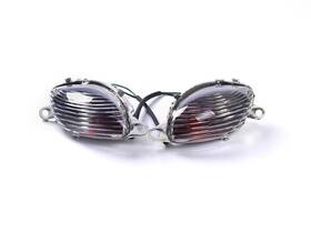 B2ws-fts-008-bl-str Bright2wheels Front Turn Signals For Suzuki 99-07 Hayabusa Gsxr1300 With Bulbs