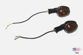 Y0503.k Buell Xb Xb9 Xb12 Lightning Ulysses And Blast Black Front Turn Signal Indicators