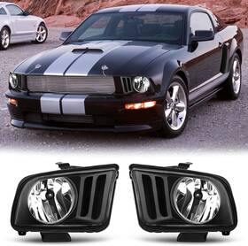 Cap16217601ts C-horse Headlights Halogen Assembly Driver Passenger Sides Fit Ford Mustang 2005-2009