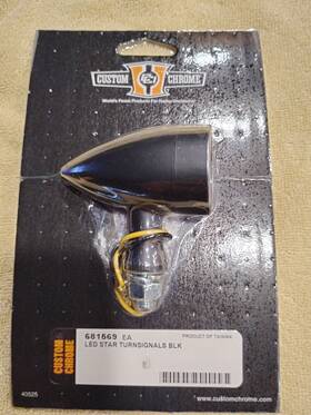 681569 Cce Custom Chrome Led Turn Signal Star Black
