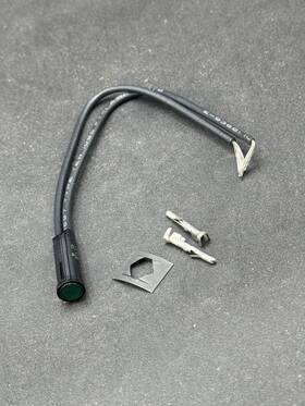 68574-86 Cci Dash Indicator Light For Harley Davidson Green Lens Neutral Lamp